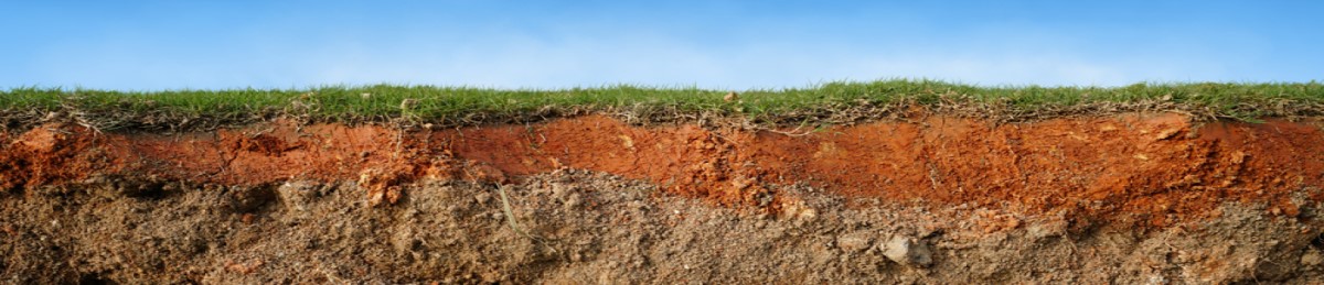 Coupe de sol - couches geologiques